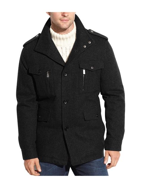 michael kors peacoat for men|Michael Kors wool winter coats.